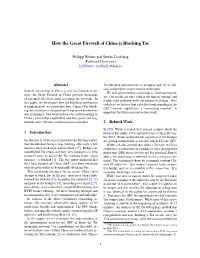 How the Great Firewall of China Is Blocking Tor