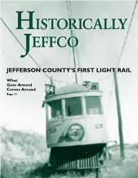 Jefferson County's First Light Rail