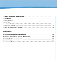 Local Service Centre Background Paper