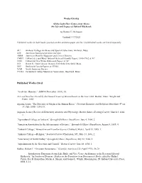 Published Works Cited