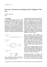 Structure, Function and Ageing of the Collagens of the Eye