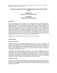 Sustaining a Nepali Telecenter: an Ethnographic Study Using Activity Theory
