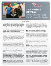 THE PRINCE of PLAY Archie Allison Rules the Court of Inclusion