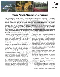 Upper Paraná Atlantic Forest Program