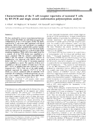 Characterization of the T Cell Receptor Repertoire of Neonatal T Cells by RT-PCR and Single Strand Conformation Polymorphism Analysis
