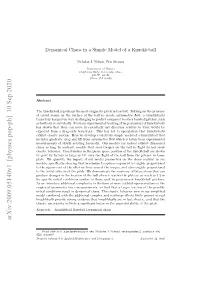 Dynamical Chaos in a Simple Model of a Knuckleball