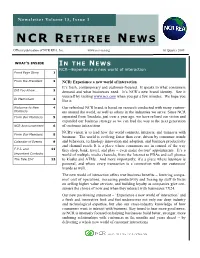 Happenings at Ncr (The Following Is Excerpts from Two Messages Sent by Bill Nuti to All Employees.)