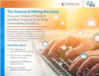 The Science of Hitting the Inbox How Your Choice of Platform and Best Practices Drive Email Deliverability Excellence