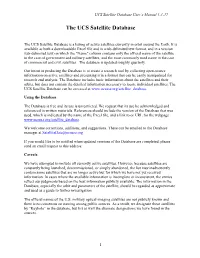 The UCS Satellite Database