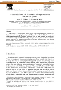 A Representation for Functionals of Superprocesses Via Particle Picture Raisa E