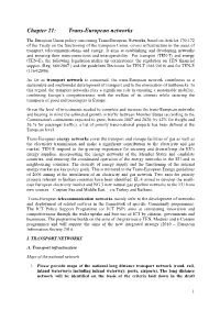 Chapter 21: Trans-European Networks