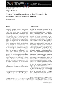 Lessons for Vietnam