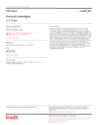 Practical Cosmologies Götz Hoeppe