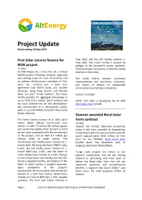 Project Update Week Ending 18 May 2018