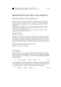 Quantum Real Projective Space, Disc and Spheres