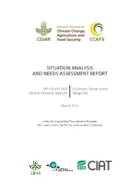 Situation Analysis and Needs Assessment Report 1