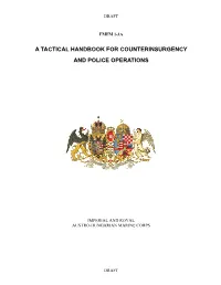 A Tactical Handbook for Counterinsurgency and Police Operations