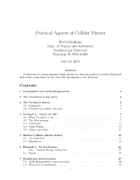 Practical Aspects of Collider Physics