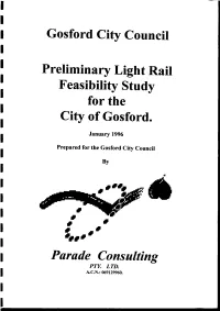 Preliminary Light Rail Feasibility Study I
