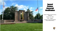 Second Division Memorial Modification