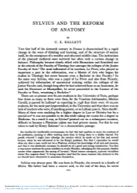 SYLVIUS and the REFORM of ANATOMY by C
