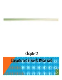 Chapter 2 the Internet & World Wide