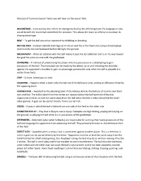 Glossary of Soccer Terms