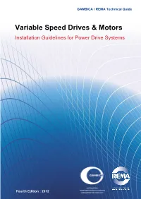 Installation Guidelines for Power Drive Systems