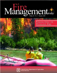Link to the Full Fire Management Today Issue