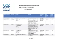 Planning Applications Decisions Issued