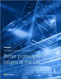 Better Protection Begins at the OS