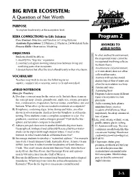 BIG RIVER ECOSYSTEM: Program 2