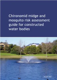 Chironomid Midge and Mosquito Risk Assessment Guide for Constructed Water Bodies