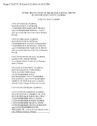 Filing # 72187711 E-Filed 05/15/2018 04:38:25 PM