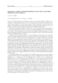 Geological Model of Western Bohemia in Relation to the Deep Borehole Ktb in Germany