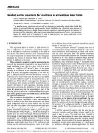 Guiding-Center Equations for Electrons in Ultraintense Laser Fields Joel E