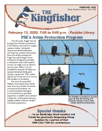 PSE's Avian Protection Program Special Thanks