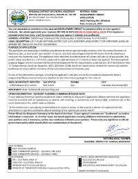 REGIONAL DISTRICT of CENTRAL KOOTENAY REFERRAL FORM DEVELOPMENT PERMIT APPLICATION RDCK Planning File: DP1611A Date: January 6