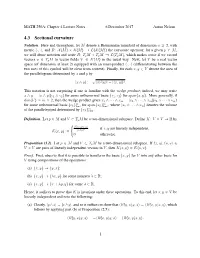 4.3 Sectional Curvature Notation