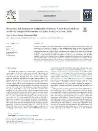 Diversified Fish Farming for Sustainable Livelihood a Case-Based Study On