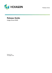Image Scout 2020 Release Guide
