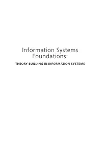 Information Systems Foundations: the Role of Design Science