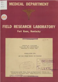 Observations with AGF Task Forces Frigid and Williwaw