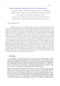 Particle Simulation of Radio Frequency Waves in Fusion Plasmas