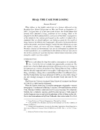 The Case for Losing