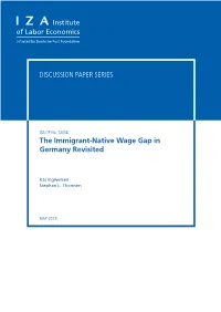 The Immigrant-Native Wage Gap in Germany Revisited