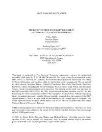 The Impact of Free Secondary Education: Experimental Evidence from Ghana