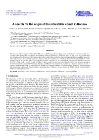A Search for the Origin of the Interstellar Comet 2I/Borisov