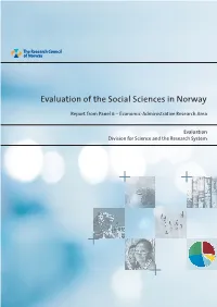 Evaluation of the Social Sciences in Norway