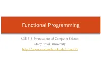 Functional Programming (ML)